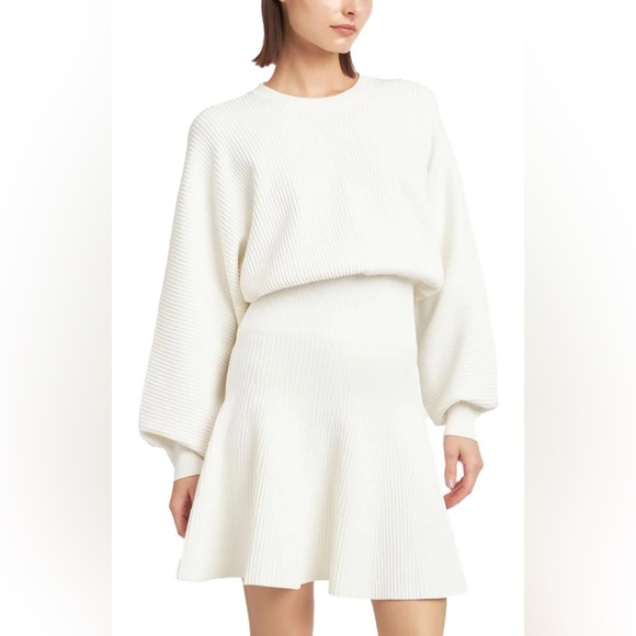 En Saison Dresses & Skirts - EN SAISON Lester Womens Ribbed Knit Mini Sweaterdress